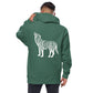 Forest Wolf hoodie ,  Alpine Green / 2XL  |  Hungry Phoenix Apparel