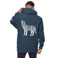 Forest Wolf hoodie ,  Navy / 2XL  |  Hungry Phoenix Apparel